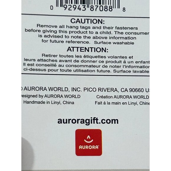 Aurora World Mia Wish Dandelion Boy Plush Stuffed Toy 8” Handmade White Green - Picture 16 of 16